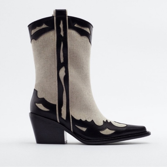 Zara Cowboy Boots / 37 - Picture 2 of 5